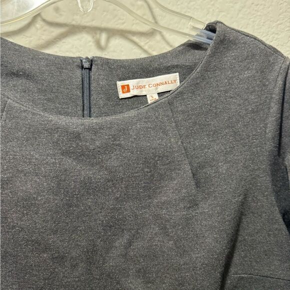 JUDE CONNALLY Sabine Dress in Charcoal Gray, Size L - Picture 7 of 9